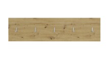 Garderobenpaneel >BELM 8< in Artisan Eiche Dekor - 10,9x2,8x0,2cm (BxHxT)