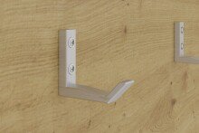 Garderobenpaneel >BELM 8< in Artisan Eiche Dekor - 10,9x2,8x0,2cm (BxHxT)
