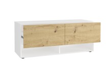 Garderobe >BELM 9< in Brillantweiß-Artisan Eiche - 10,9x4,6x4,2cm (BxHxT)