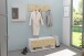 Garderobe >BELM 9< in Brillantweiß-Artisan Eiche - 10,9x4,6x4,2cm (BxHxT)
