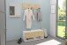 Garderobe >BELM 9< in Brillantweiß-Artisan Eiche - 10,9x4,6x4,2cm (BxHxT)