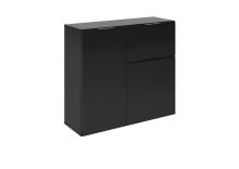 Kommode >DARK 1< in schwarz - 89,1x81,3x31,5cm (BxHxT)