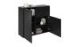Kommode >DARK 1< in schwarz - 89,1x81,3x31,5cm (BxHxT)