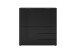 Kommode >DARK 2< in schwarz - 99,1x101,2x31,5cm (BxHxT)