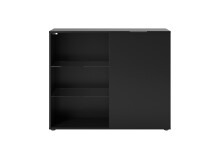 Kommode >DARK 3< in schwarz - 99,1x81,3x31,5cm (BxHxT)