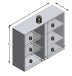 Kommode >DARK 3< in schwarz - 99,1x81,3x31,5cm (BxHxT)