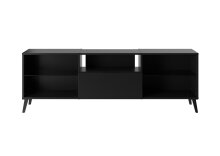 TV-Board >DARK 4< in schwarz - 153,5x52x31,5cm (BxHxT)