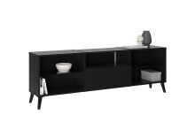 TV-Board >DARK 4< in schwarz - 153,5x52x31,5cm (BxHxT)