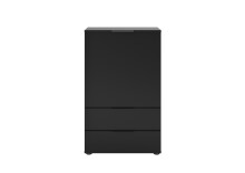 Kommode >DARK 5< in schwarz - 49,7x81,3x31,5cm (BxHxT)