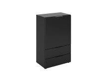 Kommode >DARK 5< in schwarz - 49,7x81,3x31,5cm (BxHxT)