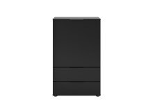 Kommode >DARK 5< in schwarz - 49,7x81,3x31,5cm (BxHxT)