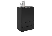 Kommode >DARK 5< in schwarz - 49,7x81,3x31,5cm (BxHxT)