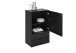 Kommode >DARK 5< in schwarz - 49,7x81,3x31,5cm (BxHxT)