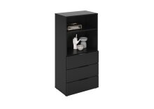 Kommode >DARK 6< in schwarz - 49,7x101,2x31,5cm...