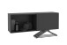 Wandgarderobe >DARK 8< in schwarz - 99,1x33x27,2cm (BxHxT)