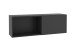 Wandgarderobe >DARK 8< in schwarz - 99,1x33x27,2cm (BxHxT)