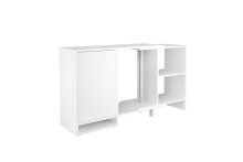 Highboard >FLEX 1< in weiß - 133,5x73,7x33cm (BxHxT)