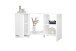 Highboard >FLEX 1< in weiß - 133,5x73,7x33cm (BxHxT)
