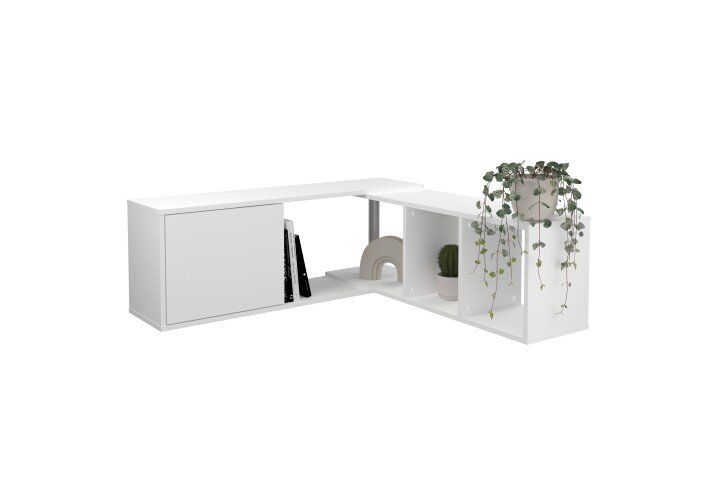 Wandregal >FLex 3< in weiß - 174,5x36x25,7cm (BxHxT)