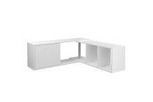 Wandregal >FLex 3< in weiß - 174,5x36x25,7cm (BxHxT)