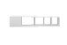 Wandregal >FLex 3< in weiß - 174,5x36x25,7cm (BxHxT)