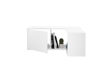 Wandregal >FLex 4< in weiß - 124,5x36x25,7cm (BxHxT)