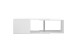 Wandregal >FLex 4< in weiß - 124,5x36x25,7cm (BxHxT)