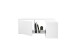 Wandregal >FLex 4< in weiß - 124,5x36x25,7cm (BxHxT)