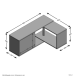 Wandregal >FLex 4< in weiß - 124,5x36x25,7cm (BxHxT)