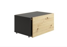 Couchtisch >SLIDE 1< in Artisan Eiche-schwarz perl - 74,5x38,5x49,5cm (BxHxT)