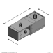 Couchtisch >SLIDE 1< in Artisan Eiche-schwarz perl - 74,5x38,5x49,5cm (BxHxT)