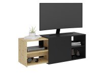 Lowboard >SLIDE 2< in Schwarz perl-Artisan Eiche -...