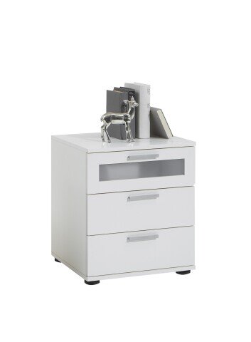 Nachtkonsole >JACK 2< in weiß - 45x53,5x38cm (BxHxT)