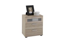 Nachttisch >JACK 2< in Eiche Dekor - 45x53,5x38cm...