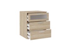 Nachttisch >JACK 2< in Eiche Dekor - 45x53,5x38cm (BxHxT)