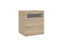 Nachttisch >JACK 2< in Eiche Dekor - 45x53,5x38cm (BxHxT)