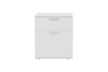 Nachttisch >JACK 3< in weiß - 45x53x38cm (BxHxT)