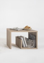 Beistelltisch >MIKE< in Eiche Dekor - 59x38x36cm...