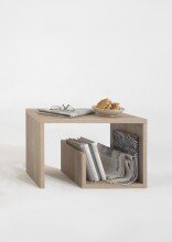 Beistelltisch >MIKE< in Eiche Dekor - 59x38x36cm...