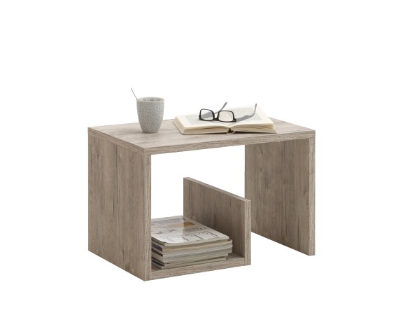 Beistelltisch >MIKE< in Sandeiche Dekor - 59x38x36cm (BxHxT)