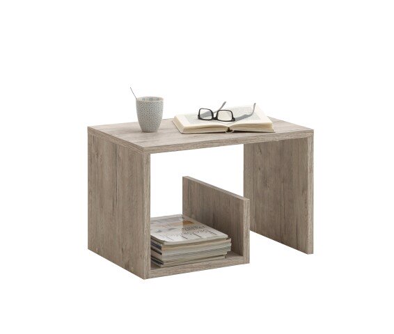 Beistelltisch >MIKE< in Sandeiche Dekor - 59x38x36cm (BxHxT)