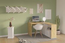 Dekosäule >ESSEX 1< in weiß - 30x57,9x30cm (BxHxT)