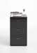 Nachtkonsole >VIRGINIA 1< in schwarz - 35x62,4x39,9cm (BxHxT)