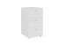 Nachtkonsole >VIRGINIA 1 UP< in hochlanz weiß - 35x62,4x39,9cm (BxHxT)