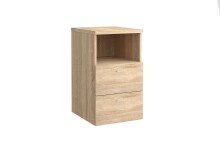 Nachtkonsole >COLIMA 1< in Eiche Dekor - 35x61,5x39,9cm (BxHxT)