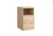 Nachtkonsole >COLIMA 1< in Eiche Dekor - 35x61,5x39,9cm (BxHxT)