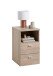 Nachtkonsole >COLIMA 1< in Eiche Dekor - 35x61,5x39,9cm (BxHxT)