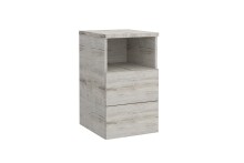Nachttisch >COLIMA 1< in Sandeiche Dekor - 35x61,5x39,9cm (BxHxT)