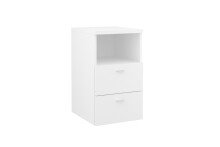 Nachtkonsole >COLIMA 1< in weiß - 35x61,5x39,9cm (BxHxT)