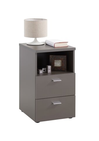 Nachtkonsole >COLIMA 1< in Lava - 35x61,5x39,9cm (BxHxT)